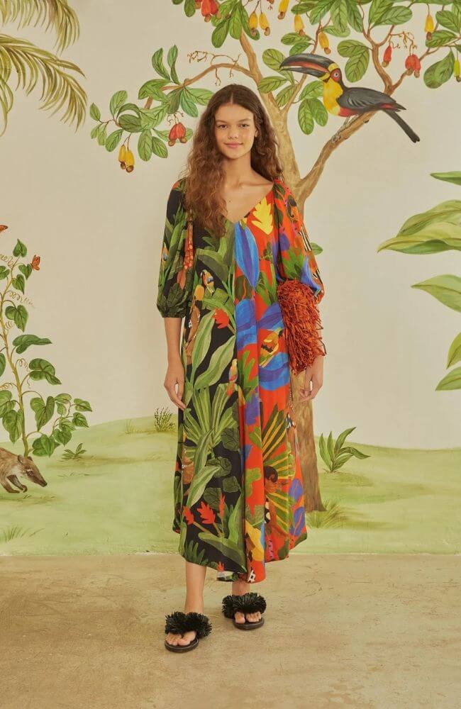 Vestido Cropped Beleza Tropical-FARM